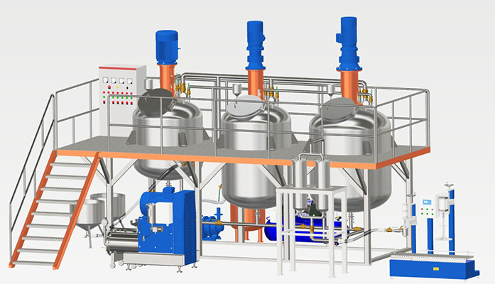 water-based paint production line