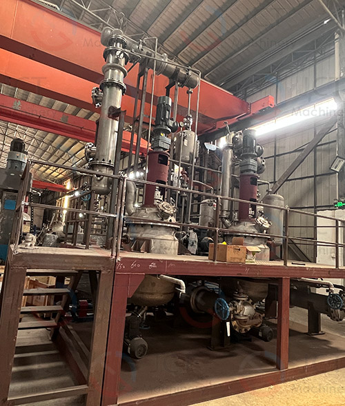 maufacturer of complete equipment for polyester resins view of the polyester resin production line equipment workshop